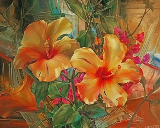 Yellow flowers painting by numbers.jpeg