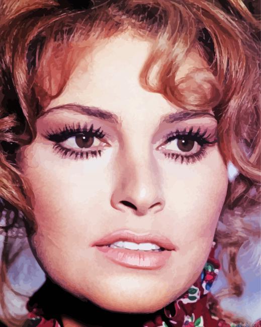 Young raquel welch actress painting by numbers.jpeg
