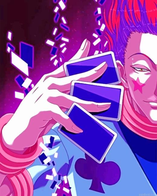 Aesthetic hisoka animes painting by numbers.jpeg