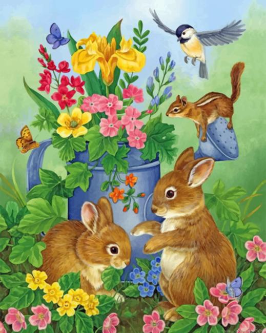 Bunnies in garden painting by numbers.jpeg