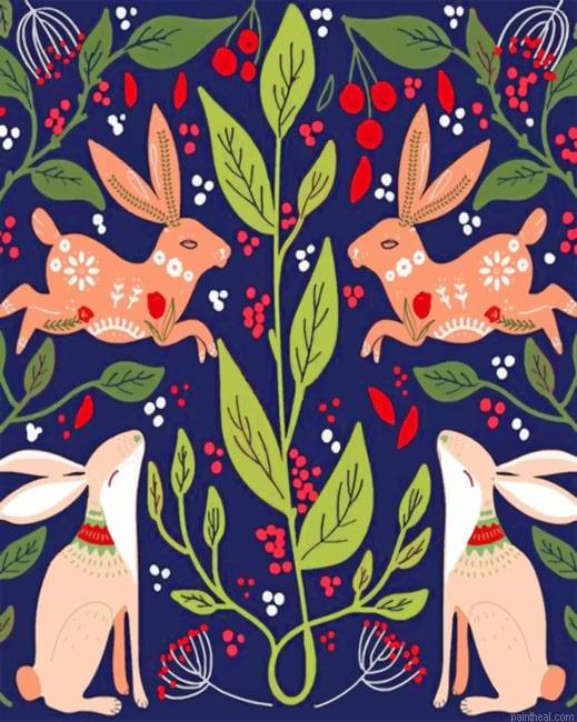 Bunny folk art animals painting by numbers.jpeg