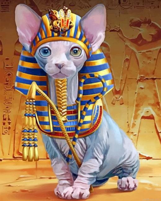 Egyptian cat animals painting by numbers.jpeg