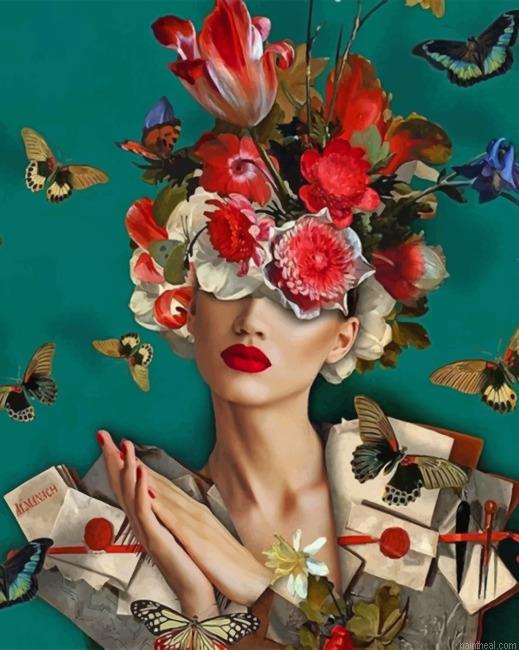 Floral woman painting by numbers.jpeg