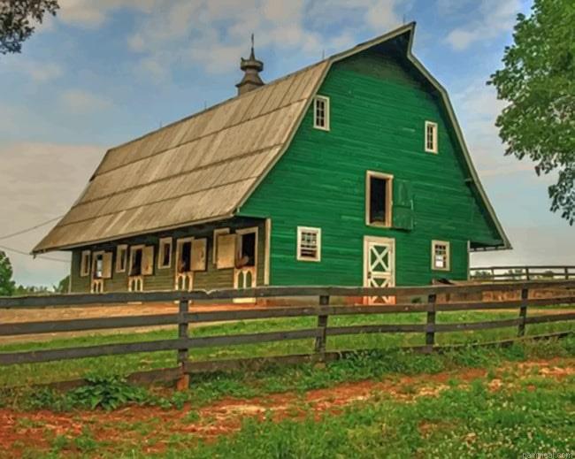 Green barn new painting by numbers.jpeg