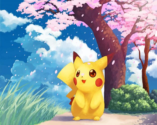 Pikachu pokemon painting by numbers.jpeg