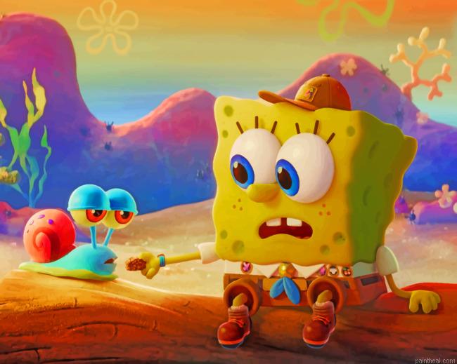 Spongebob and gary painting by numbers.jpeg